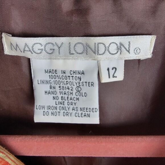 Maggy London Jacket Blazer Womens 12 Full Zip Colorful Africa Animals Artsy - Picture 3 of 16